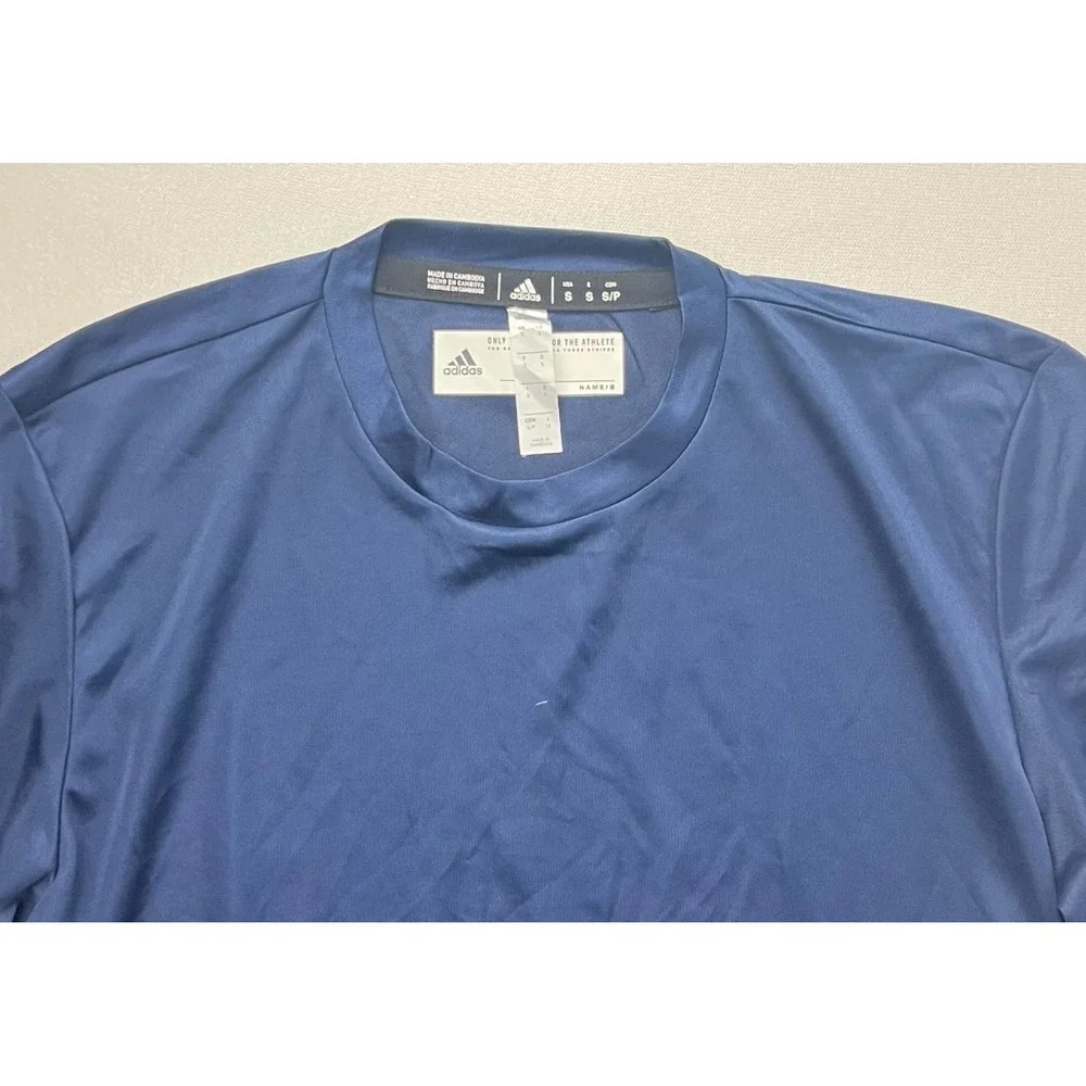 NWOT New Adidas Men's Navy Blue Aeroready Athletic Training T-Shirt Size S Small